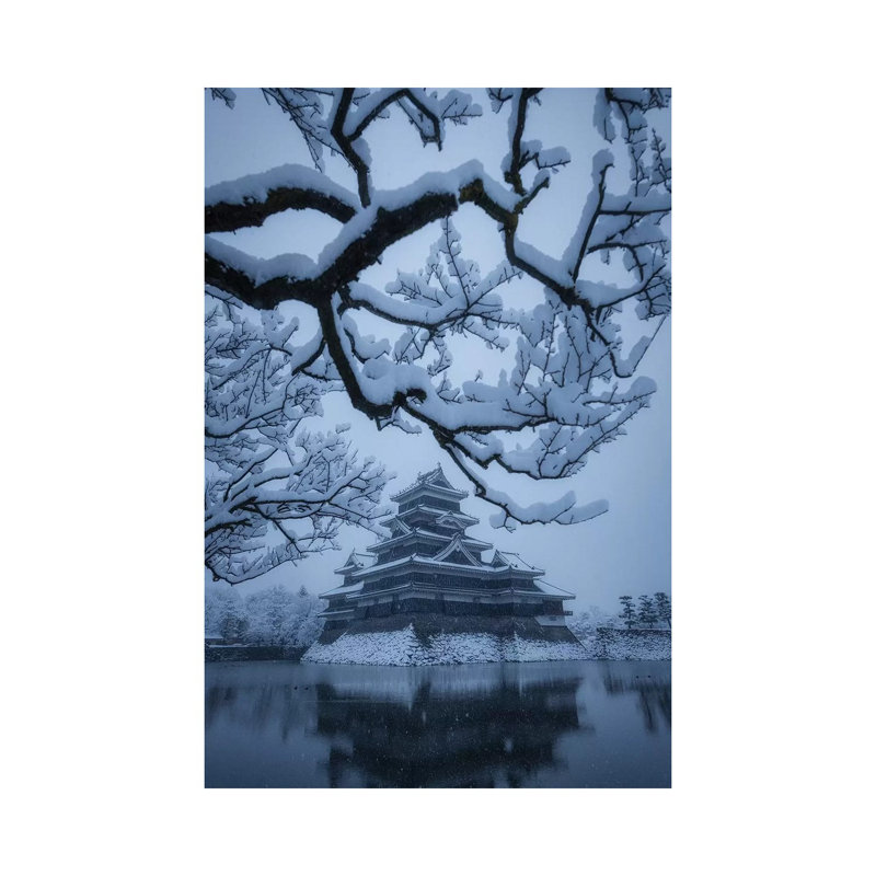 Matsumoto Castle X 1 Piece Wall Art on Canvas, 66.04cm H x 45.72cm W x 3.81cm D, Wrapped Canvas