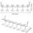 Pin board screwdriver support - 2 sets of multi-tool organizer