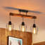 Narrowsburg 3-Light Burnt Wood Kitchen Island Pendant