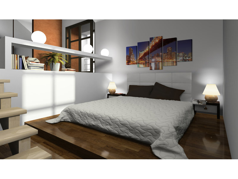 Golden Reflections NYC 5 Piece Wall Art Set on Canvas, 100cm H x 200cm W