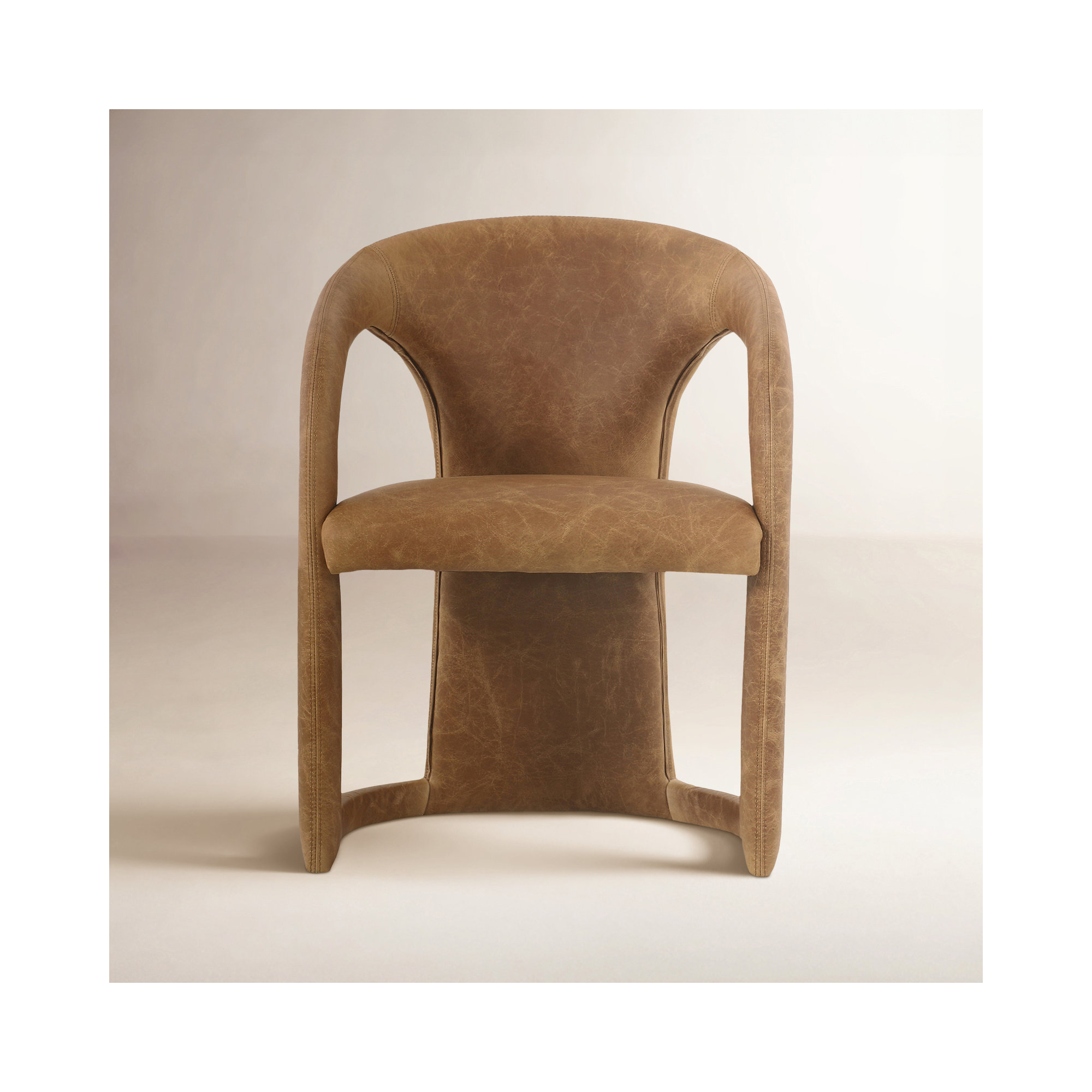 Adette Archie Upholstered Arm Chair, Tan