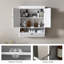 Armoire à pharmacie avec tablette ajustable, blanc