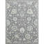 Hand Knotted Wool Floral Area Rug in Taupe/Gray-773720803