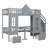 Twin-Over-Twin Bunk Bed With Changeable Table, Bunk Bed Turn Into Upper Bed And Down Desk-1953645765