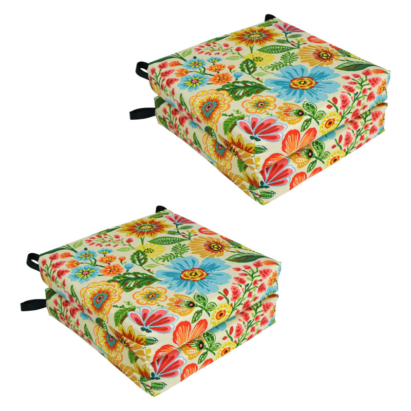 Outdoor 3'' Seat Cushion, Gregoire Chamomile