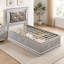 Lit simple Lorana G6500D-TSB2 (matelas non inclus), champagne argenté-271396113-271396118