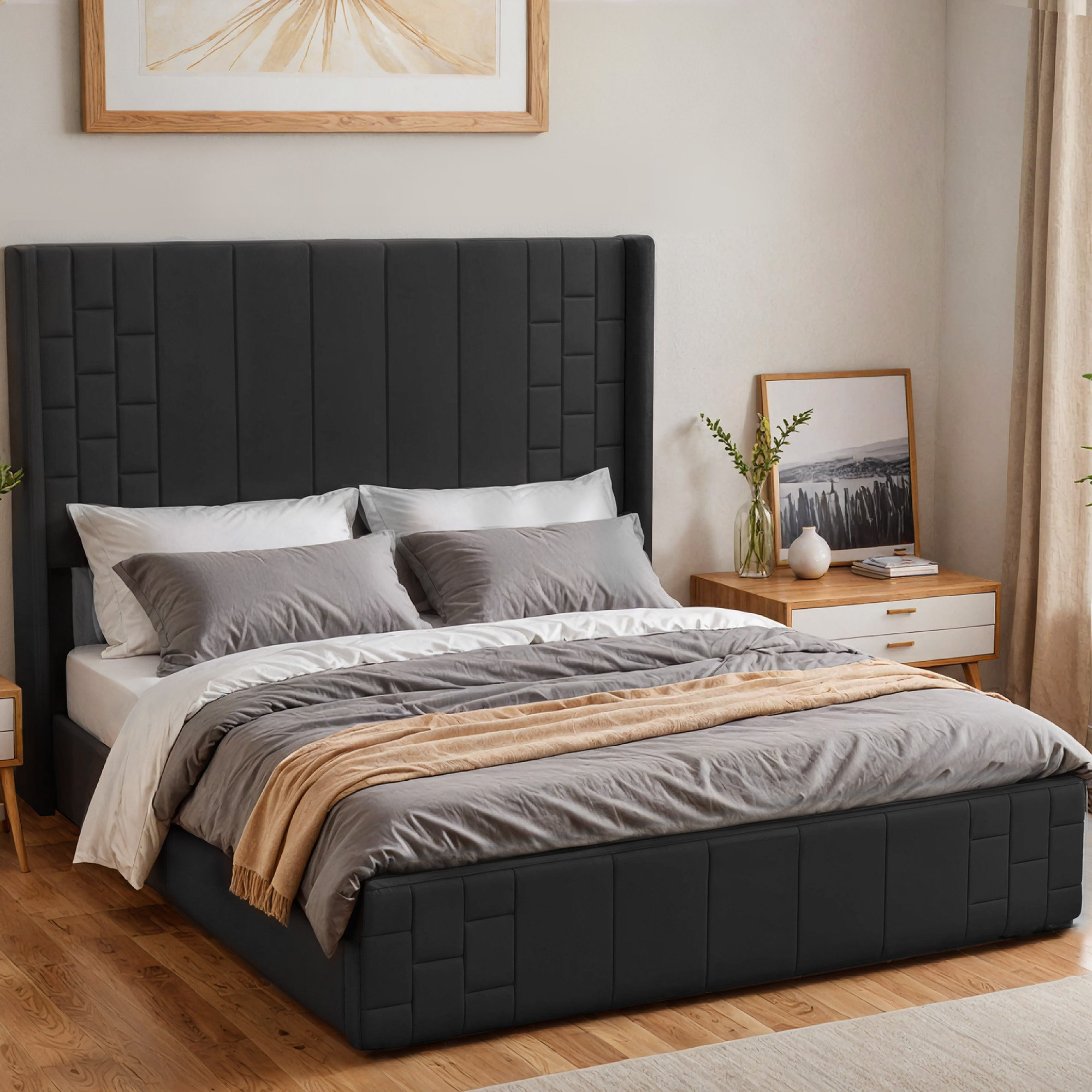 Latitude Run® Lift Up Storage Platform Bed &amp; Reviews - Wayfair Canada