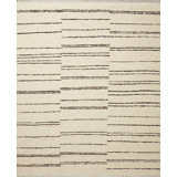 Roman Wool Area Rug in Beige/Black