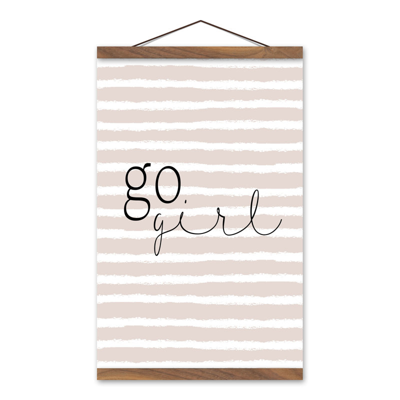 Toile murale «Go Go Girl», Blanc