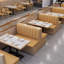 Banc de restaurant nordique simple