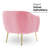 Velvet Accent Chair With Gold Finished Legs-740842064