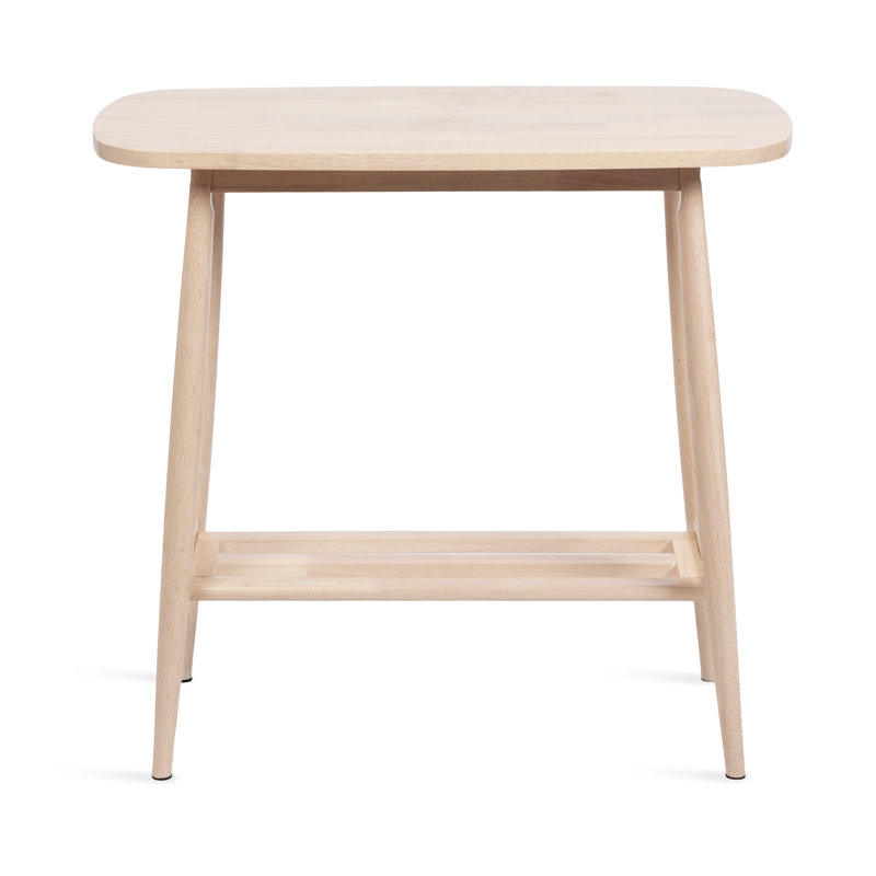 Leighonna Tiered Rectangle Console Table with Storage