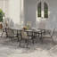 Outdoor Dining Chairs Set of 6, Stackable Patio Chairs with Textilene Fabric and High Back for Backyard Garden Balcony-1024339661