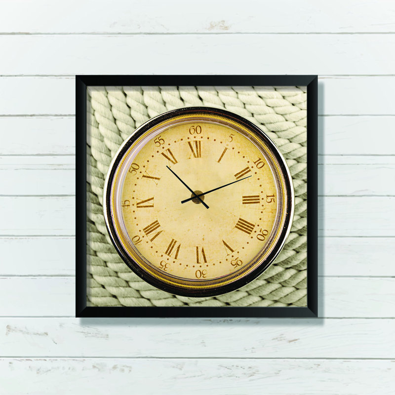 Elegant Decorative Wall Clock, 17.7 x 17.7 inches | 100% MDF with 100% Polystyrene Frame, Thickness: 0.8 inches | UV Printed Design, Perfect for Home Decor & Modern Interiors, Stylish & Functional Timepiece