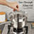 4-Piece Non-Stick Stainless Steel Saucepan Set