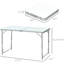 Table de camping pliante portative 47 po - Hauteur réglable, légère, pour pique-nique, camping, travaux de garage, maison, pique-nique