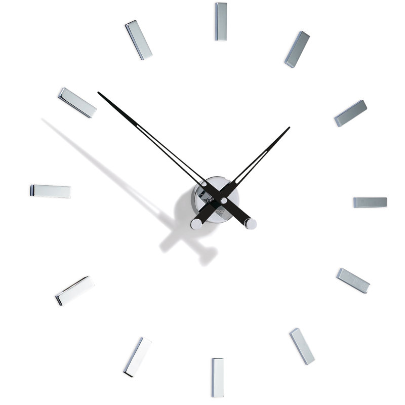 Tacon Metal Analog Wall Clock, Black
