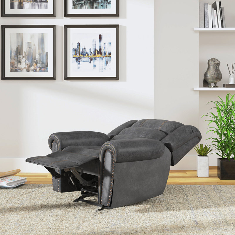 Gray Gliding Recliner