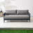 Nord Aluminum Patio Loveseat With Cushions