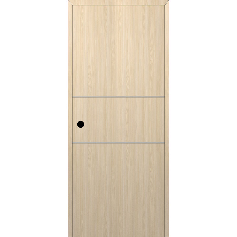 Intérieur en bois manufacturé Optima 2H facile à bricoler comme une porte pré-suspendue, 25,75 po x 79,37 po, Oui