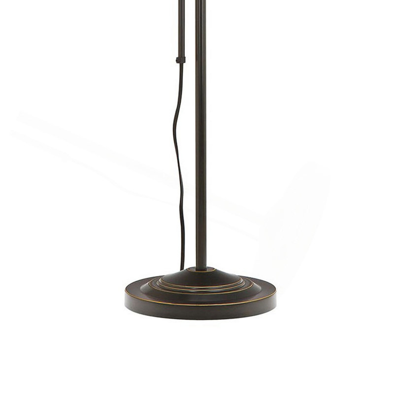 Metal Rectangular Floor Lamp with Adjustable Pole