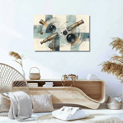 Ensemble de 1 toile murale Steampunk Art