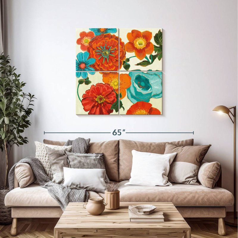 Harnek Spring Collage Vignette, 38" H x 38" W