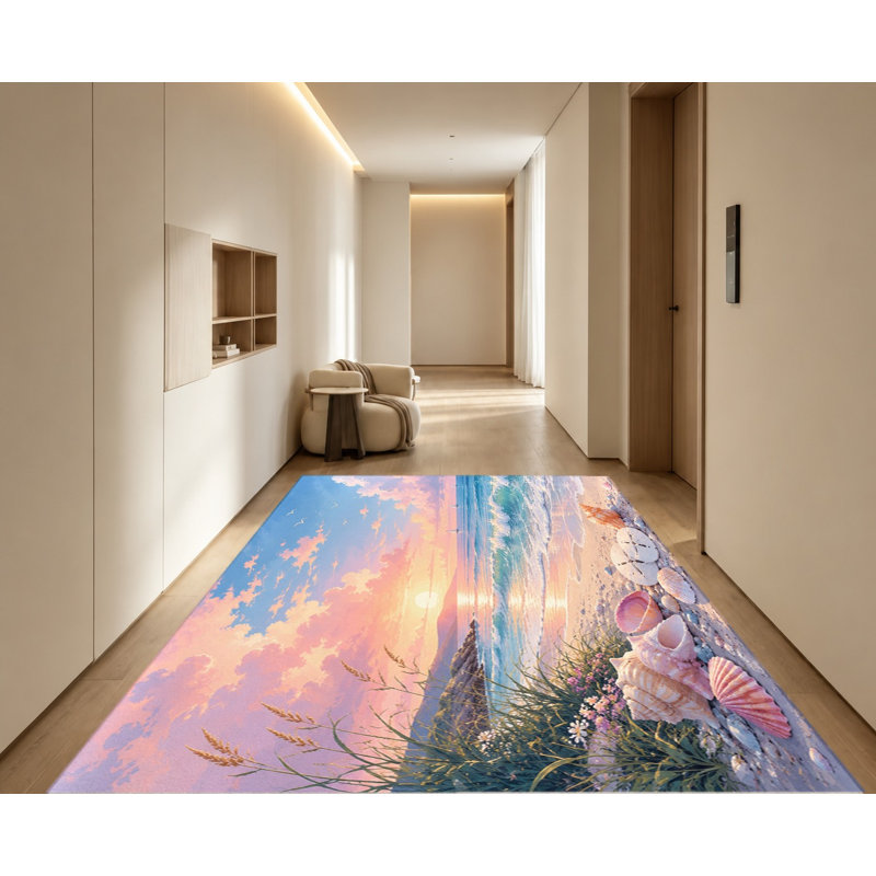 Tapis de plage Ocean Sunset, Rectangle 8'2" x 5'11" (250 x 180 cm)