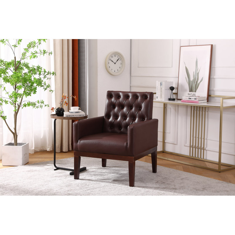 Fauteuil club en cuir Shanon