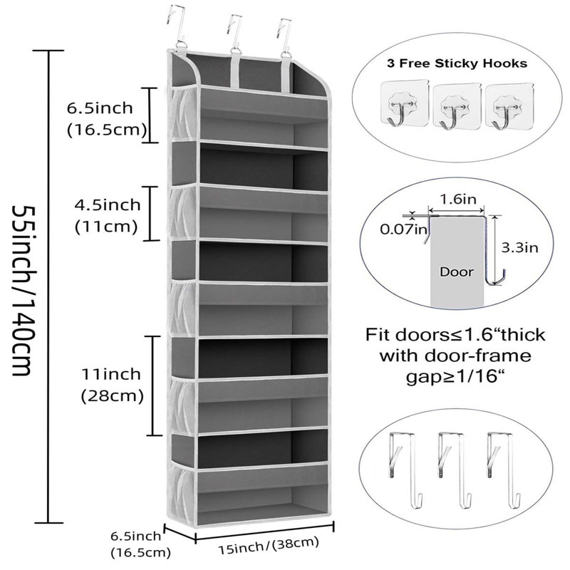 10cm Closet System, Grey
