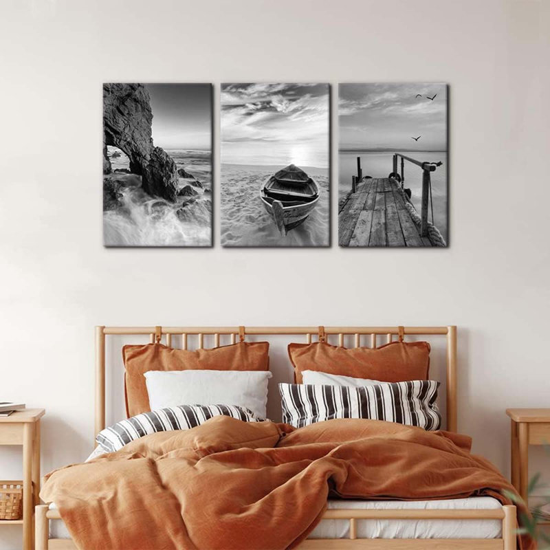 3 Piece Wrapped Canvas Print, 60 cm H x 120 cm W