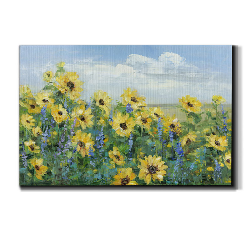 " Sunflower Fields Forever ", 24" H  x 36" W x 1" D