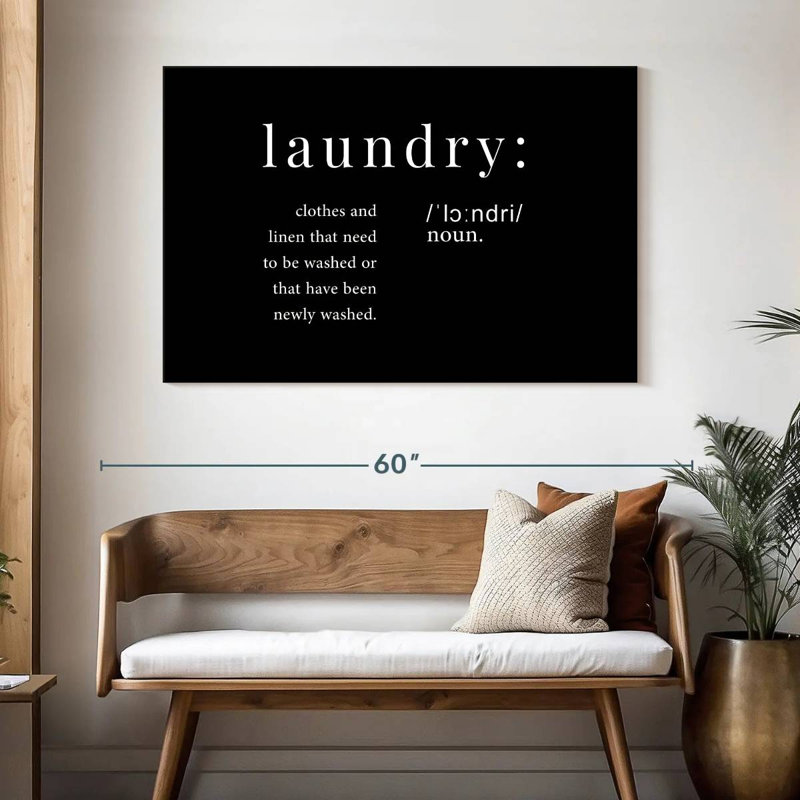 Tergel Laundry Definition, 32" H x 48" W