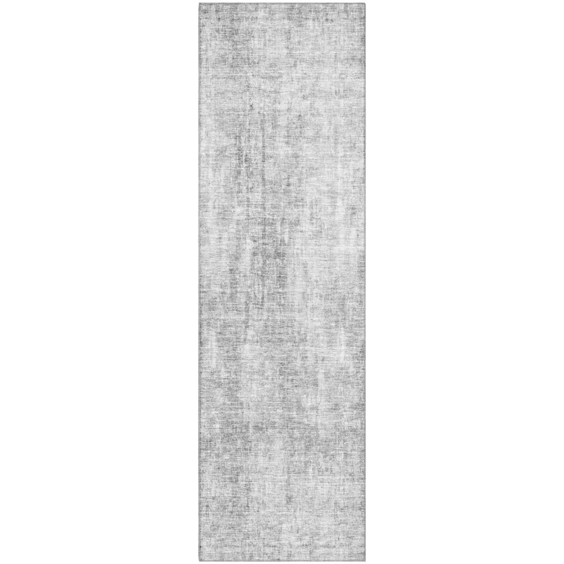 Premium Machine Washable Arnette Gray Rug, Runner 2'3" x 7'6"