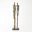 Sculpture abstraite en couple - laiton