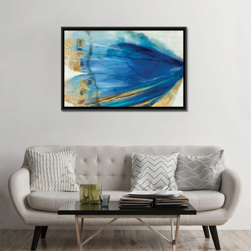 « oreilles i », impression sur toile, H 18 po x l 26 po x P 1,5 po, Toile avec cadre noir, Pas de tapis