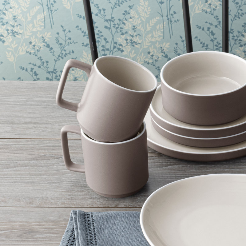Tasse Noritake ColorTrio Stax, 16 oz, Brun