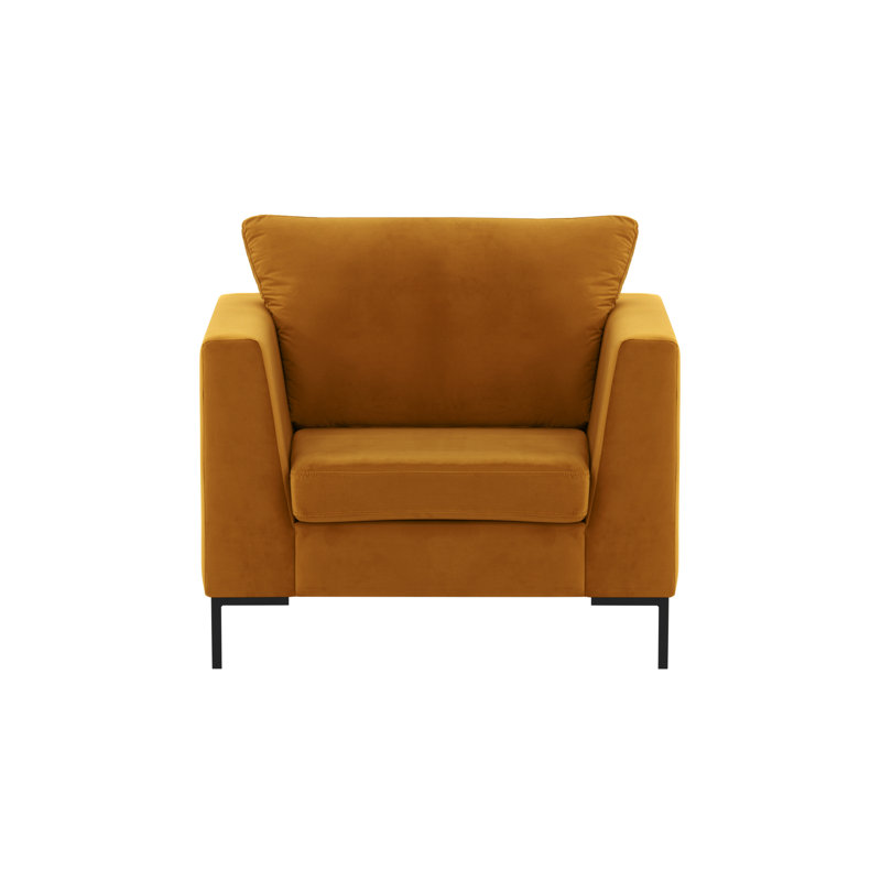 Holiday Velvet Armchair, Mustard