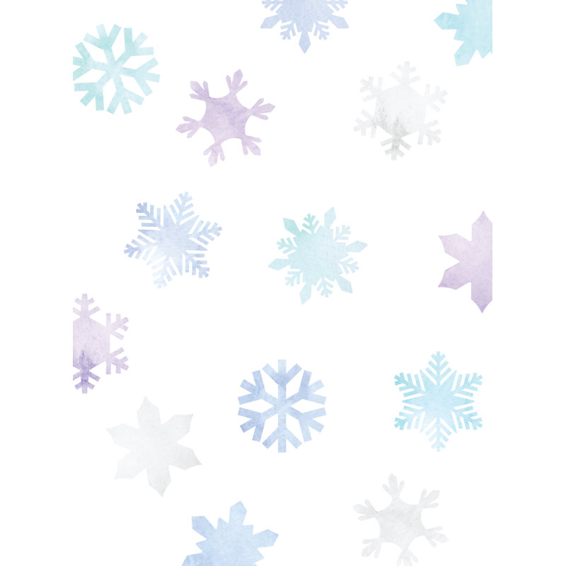 Abstract Non-Wall Damaging Accent, Blue/Purple