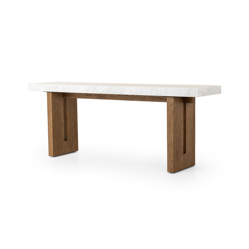 Shireen Ingham Console Table-White Carrara Marble