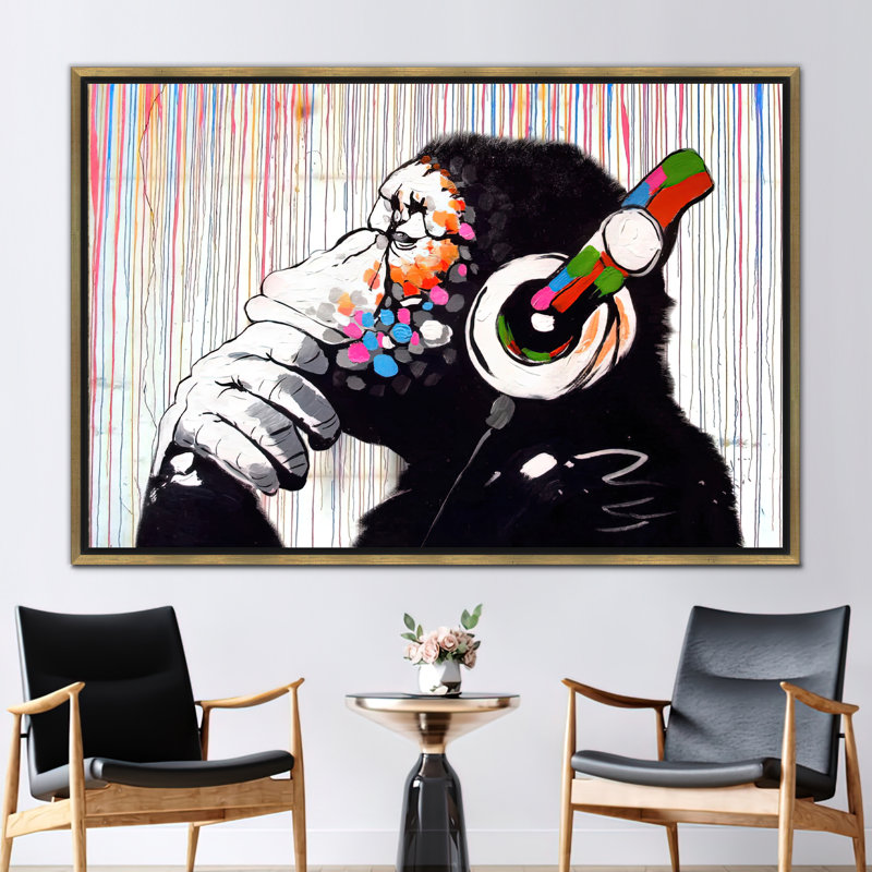 Print on Canvas, Framed Print without Mat, Gold, 60 cm H x 90 cm W
