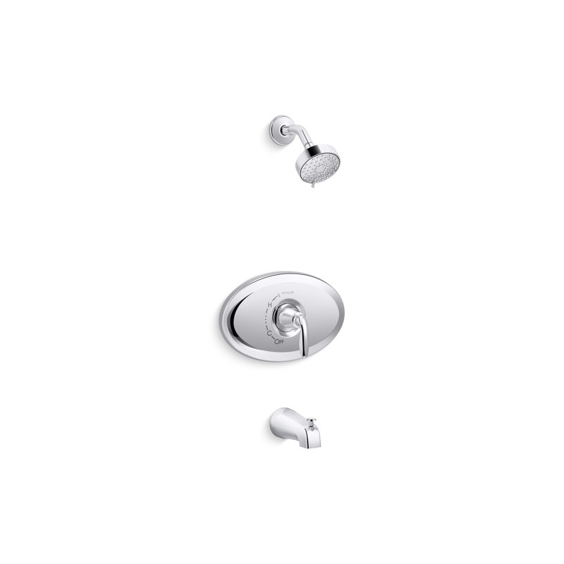 Remodel Rite-Temp Bath And Shower Trim Kit With 2.5 Gpm, Polished Chrome
