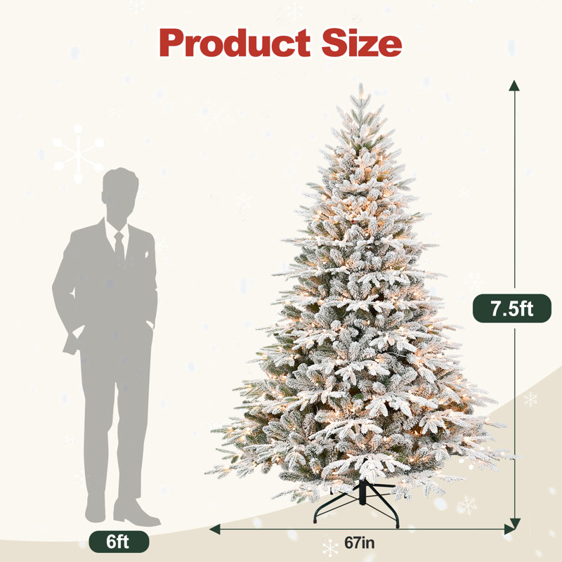 Arbre de Noël en PE / PVC, 7.5'