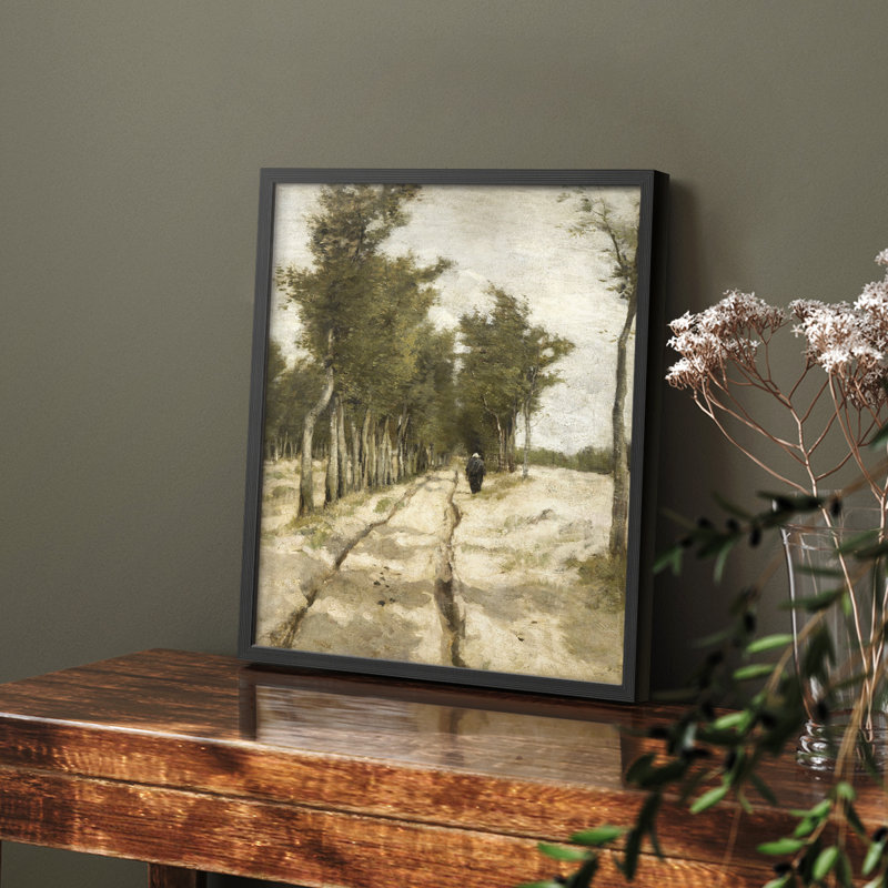 «Vintage Landscape CCLX» sur papier, Noir, H 14 po x l 11 po