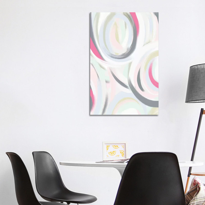 Abstract Pinky III by Leah Straatsma - Painting on Canvas, Wrapped Canvas, 101.6cm H x 66.04cm W x 3.81cm D