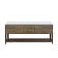Meuble-lavabo double en chêne gris l 80 po x P 22 po avec plateau en marbre de culture-149181023