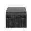 Table basse avec art courbé (noir antique) - Ameublement et placage de sapin Détails de rainure exquise Elegant Minimalist Living-447920649-447920660