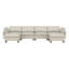 Canapé modulaire en cuir fleur 6 pièces Solena-1430296275