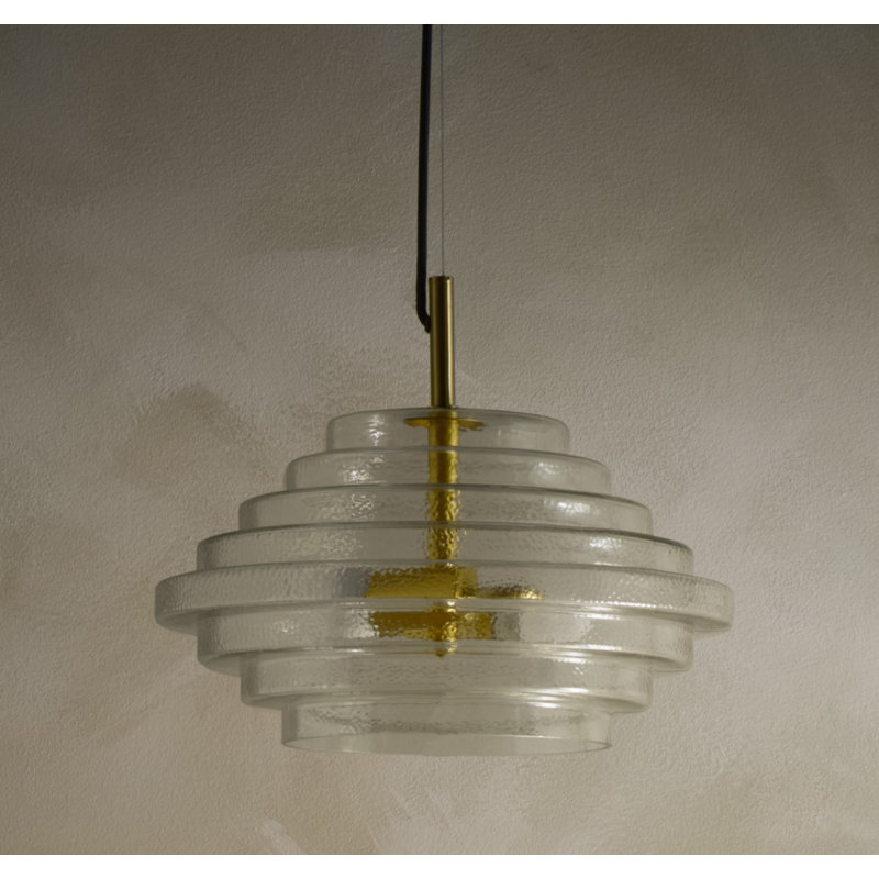 Abdulmohsen 2 - Light Brass Pendant, Clear