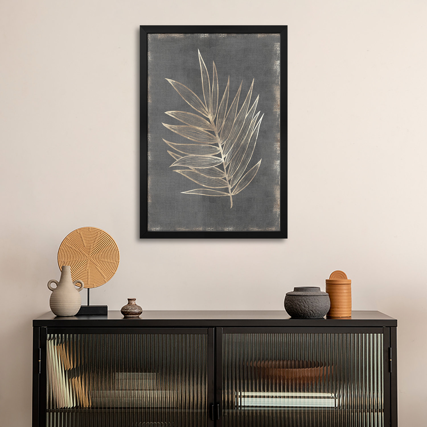 Red Barrel Studio® Gilded Botanical I Premium Framed Poster by Eva ...